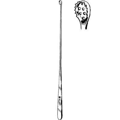 Heaney Uterine Curette 9 1-2" - 90-6195