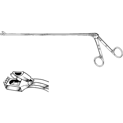 Wittner Uterine Biopsy Punch Angular 4mm x 8mm Bite - 90-6602