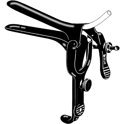 Sklar Black Pederson Vaginal Speculum 2 3-4" x 1-2" - 90-9035