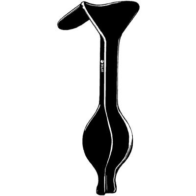 Sklar Black Auvard Weighted Vaginal Speculum 2 3-4" x 1 1-2" - 90-9102
