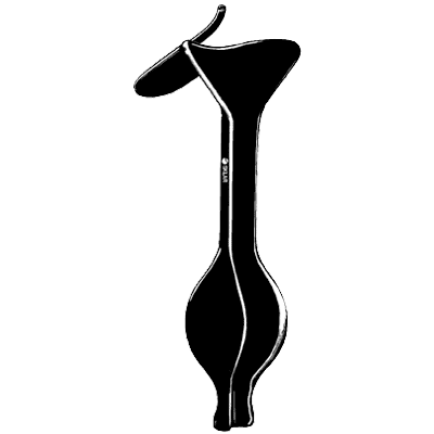 Sklar Black Auvard Weighted Vaginal Speculum 4" x 1 3-4" - 90-9109