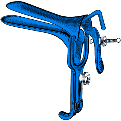 Sklar Blue Graves Vaginal Speculum 4 3-4" x 1 1-2" - 91-5028
