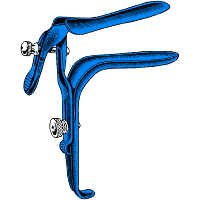 Sklar Blue Freeway Graves Vaginal Speculum 4" x 1 1-4" - 91-5160