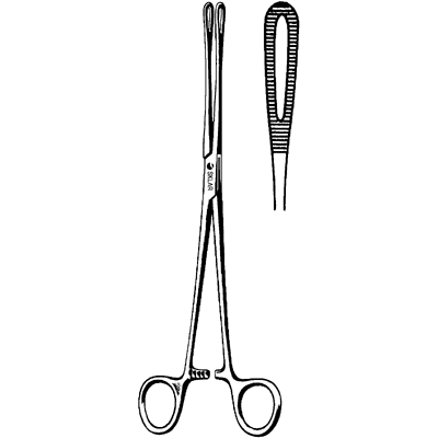 Fletcher Sponge Forceps 9 1-2" - 93-1222