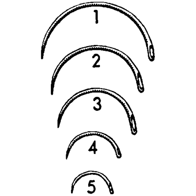 Left Cleft Palate Suture Needle 1-2 Circle #2 - 93-1822