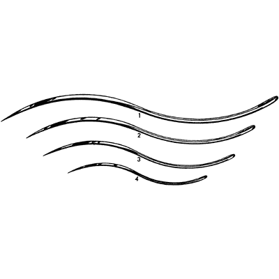 Veterinary Post Mortem Suture Needle Double Curved #1 - 93-1941