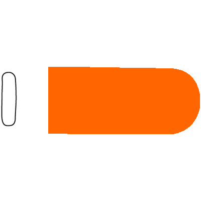 SklarTip Non-Vented Instrument Protectors 1-16" x 3-8" x 1" - 96-1516