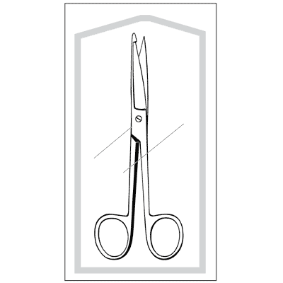 Econo Sterile Knowles Bandage Scissors 5 1-2" - 96-2404