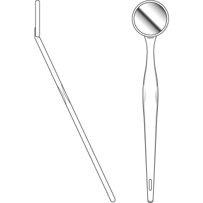 Sklar Disposable Mirror - 96-2452