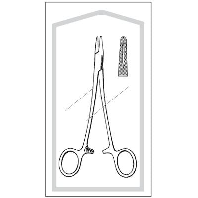 Econo Sterile Mayo-Hegar Needle Holder 6" - 96-2594