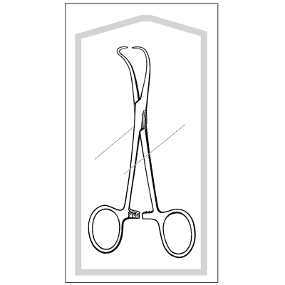 Econo Sterile Backhaus Towel Forceps 3 1-2" - 96-2630