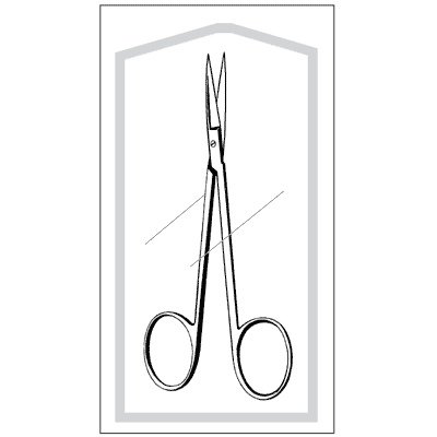Econo Sterile Iris Scissors 4 1-2" - 96-2650