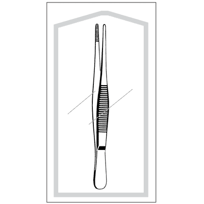 Econo Sterile Dressing Forceps 5" - 96-2660