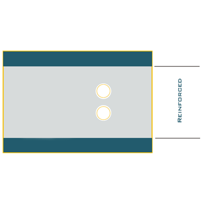Angio Drapes With Dual Circular Fenestration 75" x 110" - 96-7071
