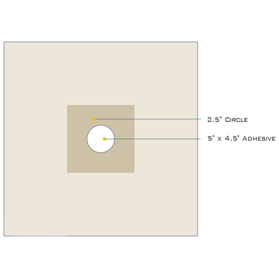 Small Drape With Adhesive Aperture 16" x 16" - 96-S1020NS