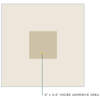 Incise Drapes 16" x 16" - 96-S1021