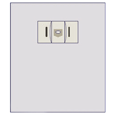 Ophthalmic Drape With Aperture And Pouches 55" x 70" - 96-S1064