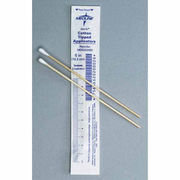 Medline Sterile Cotton Tipped Applicators (MDS202000)