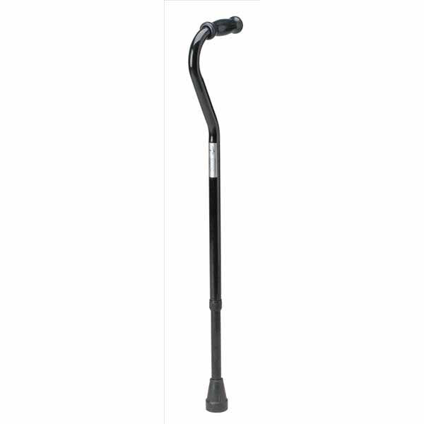 Medline Offset Handle Bariatric Cane, Black (MDS86420XW)