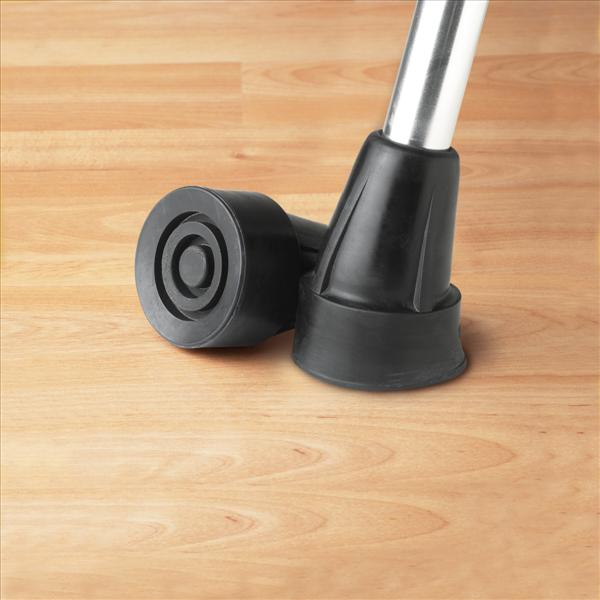 Medline Cane Replacement Tips, Black (MDS86426W)