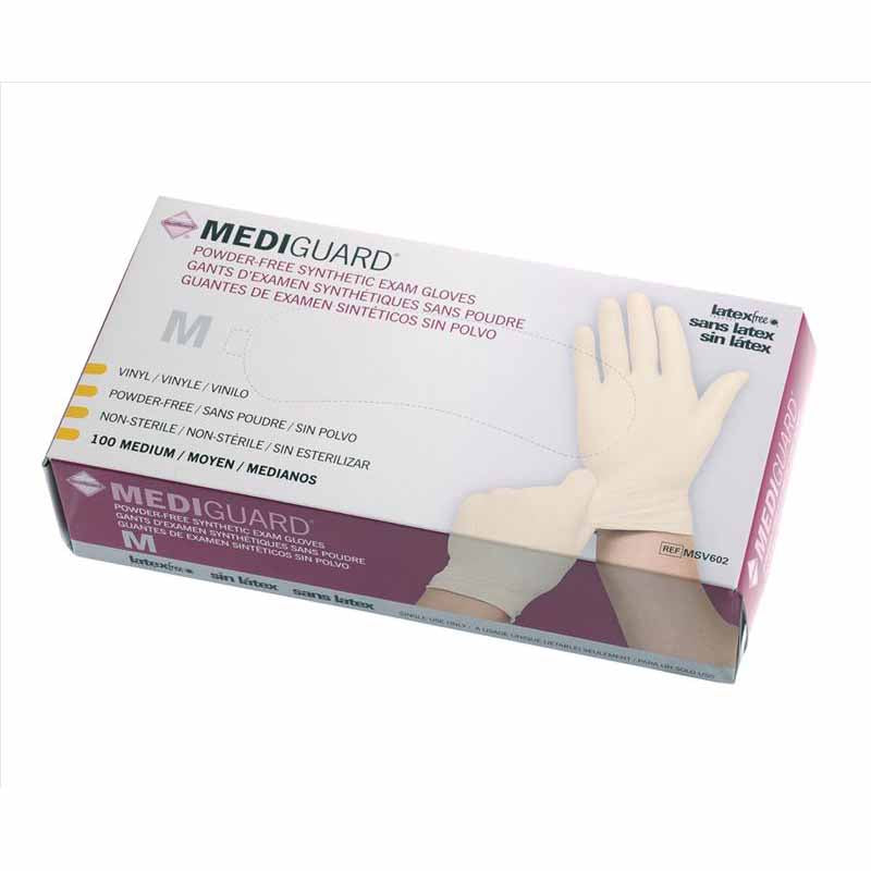 Medline MediGuard Synthetic Exam Gloves, Small (MSV601)