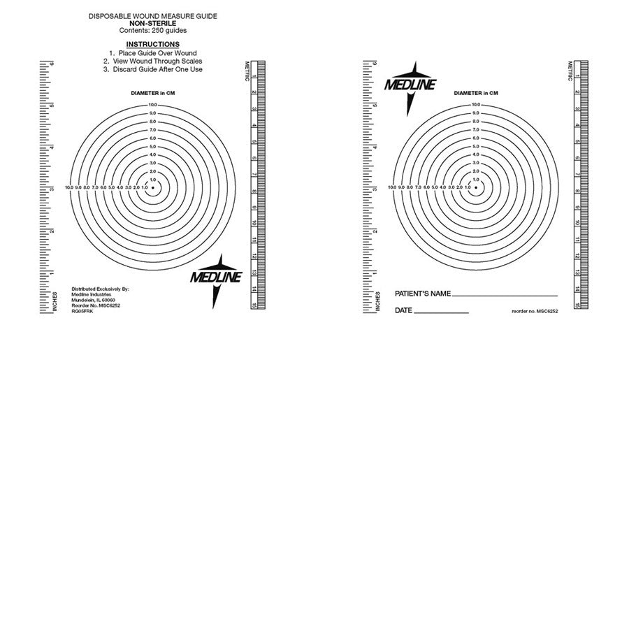 Guide Measuring Wound 10Ea