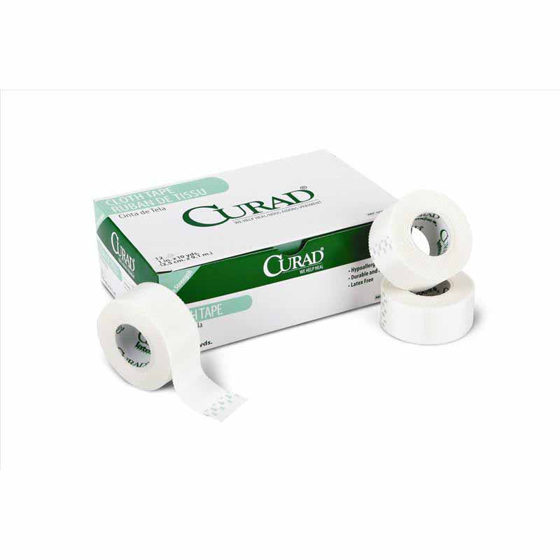 Medline Curad Cloth Silk Adhesive Tape, White (NON260103Z)
