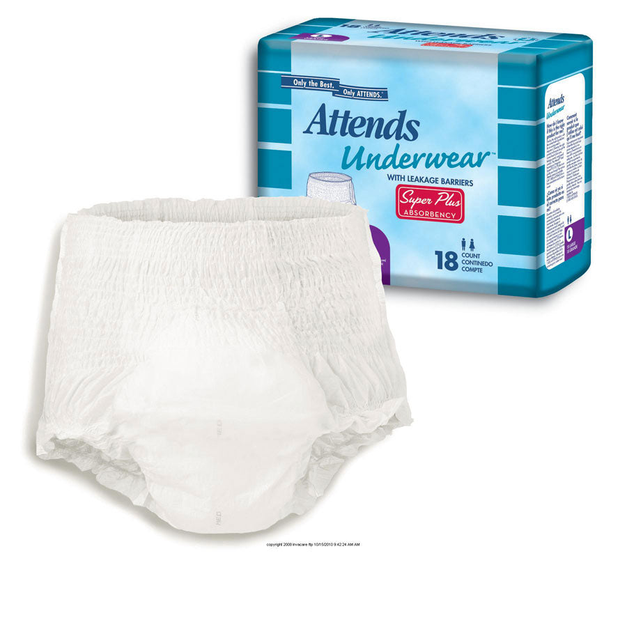 Attends Underwear Super Plus Absorbency with Leakage Barriers - Attends  Healthcare