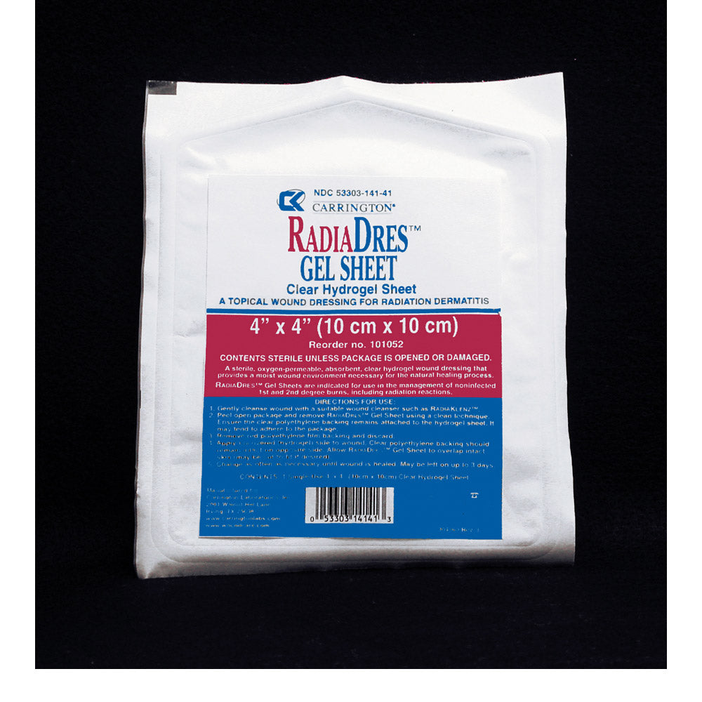 Dressing Radiadres Gel Sheet 4X4