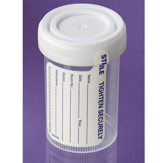 Pneumatic Tube Sterile Specimen Container 3Oz Sterile