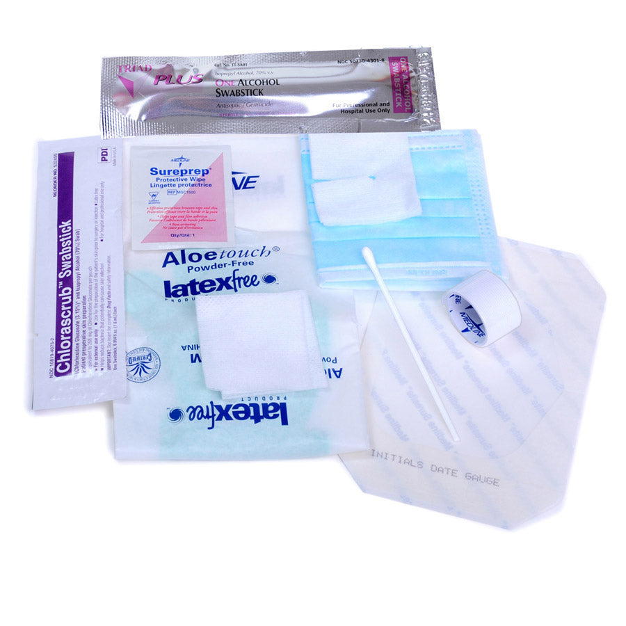 Tray Dressing Change W-Chlorascrub