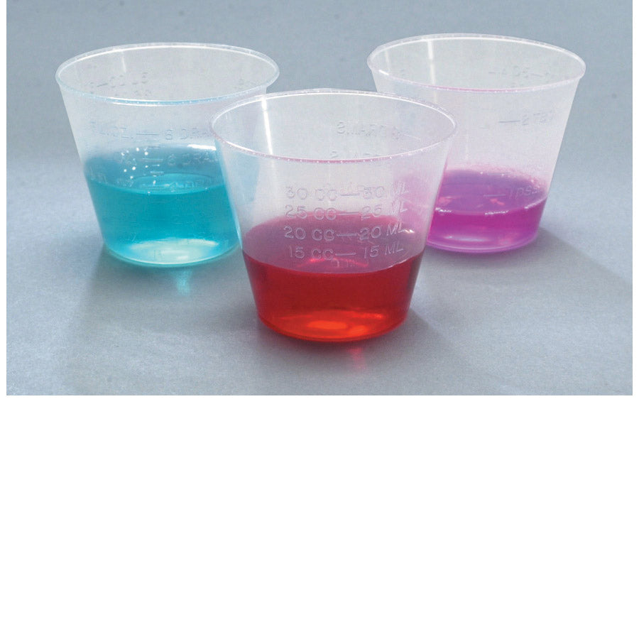 Cup Medicine Graduated Plastic 1 Oz