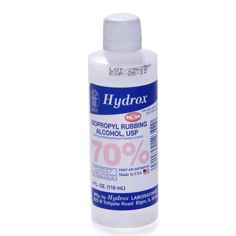 Alcohol Rubbing 70%-Isopropyl 4Ozbottles