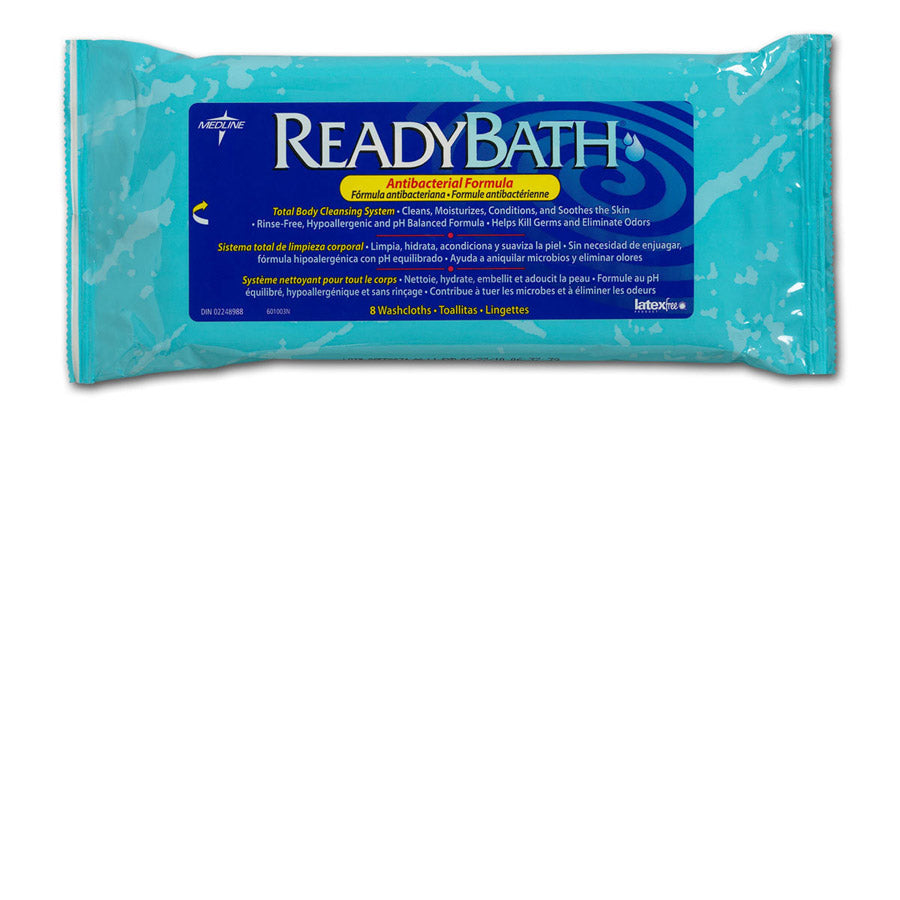 ReadyBath LUXE Total Body Cleansing Heavyweight Washcloths 8-PK
