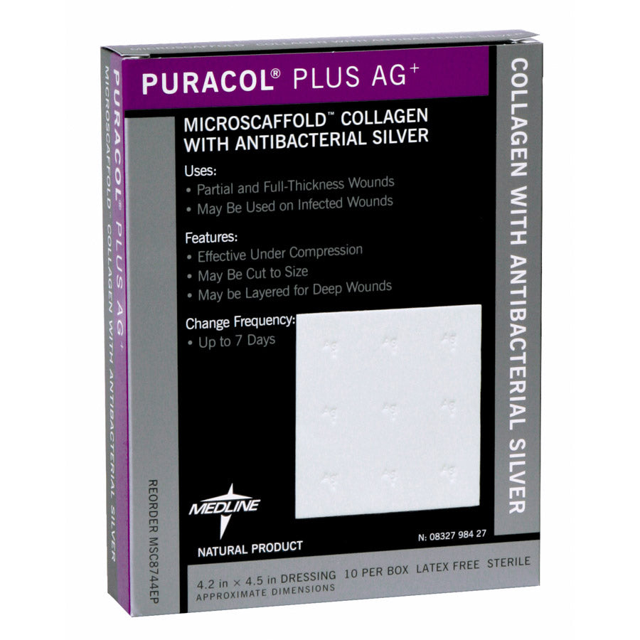 Dressing Col LGen Puracol Plus Ag 4.5Sq Dressing Col LGen Puracol Plus Ag 4.5Sq