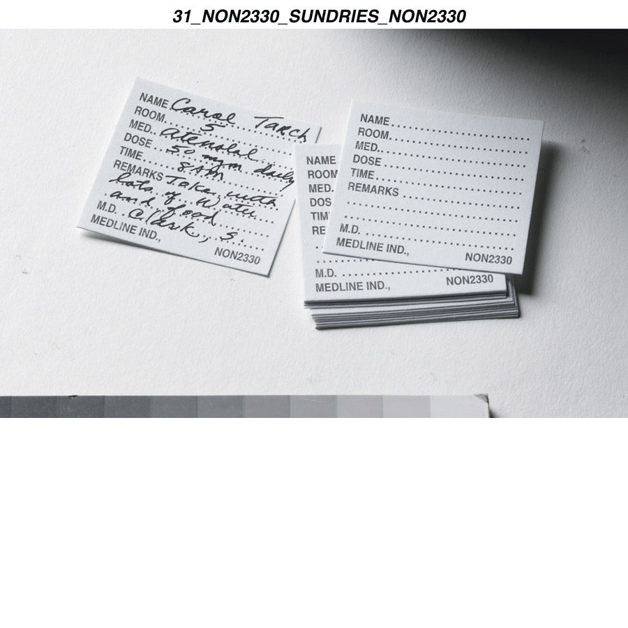 Card Time Medication White