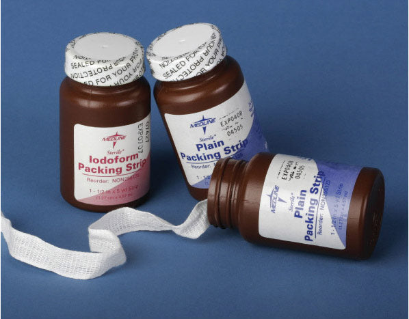 Gauze Packing Strip Iodoform 1X5Yd Sterile