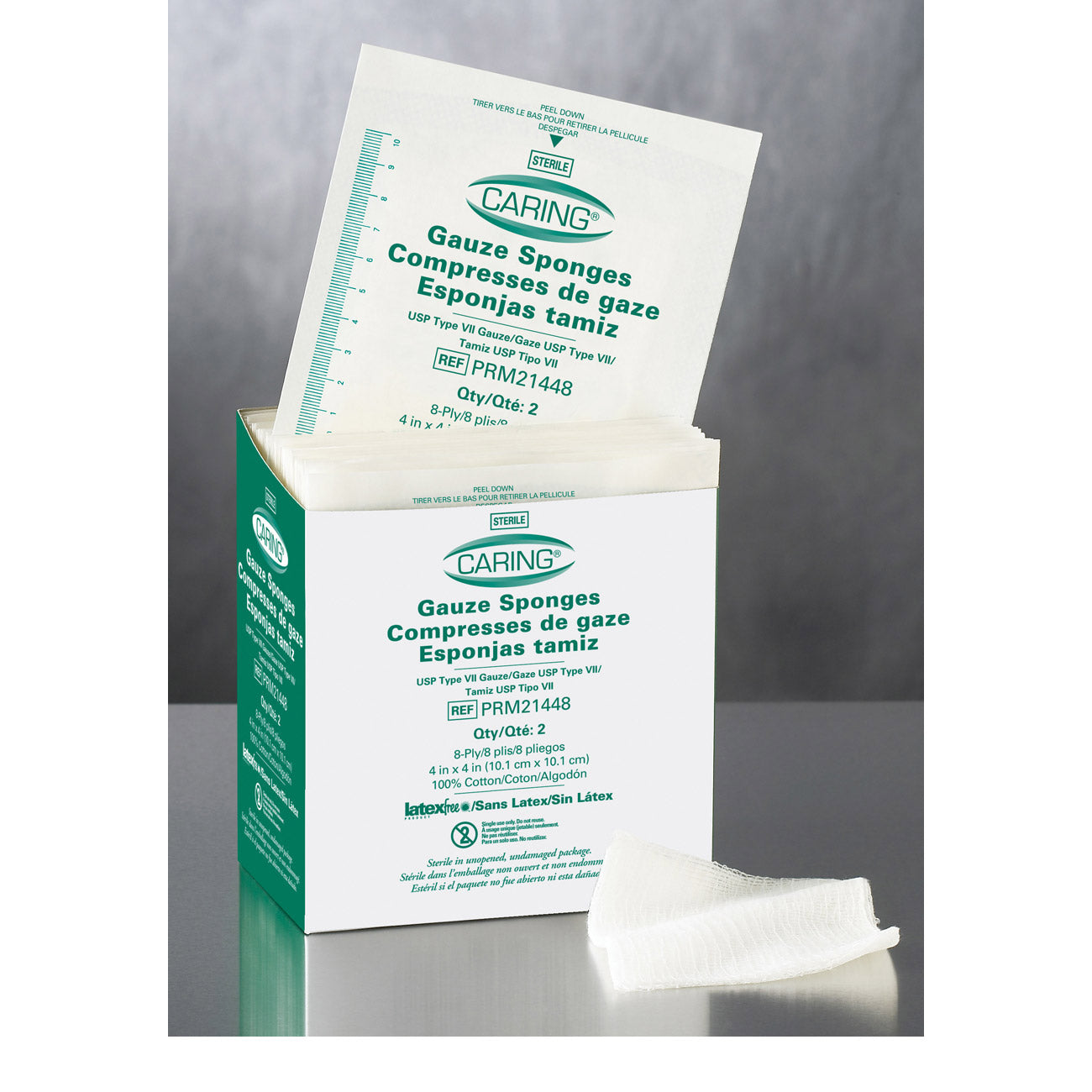 Gauze Sponge Usp 4X4 12Ply Sterile 2-Pk