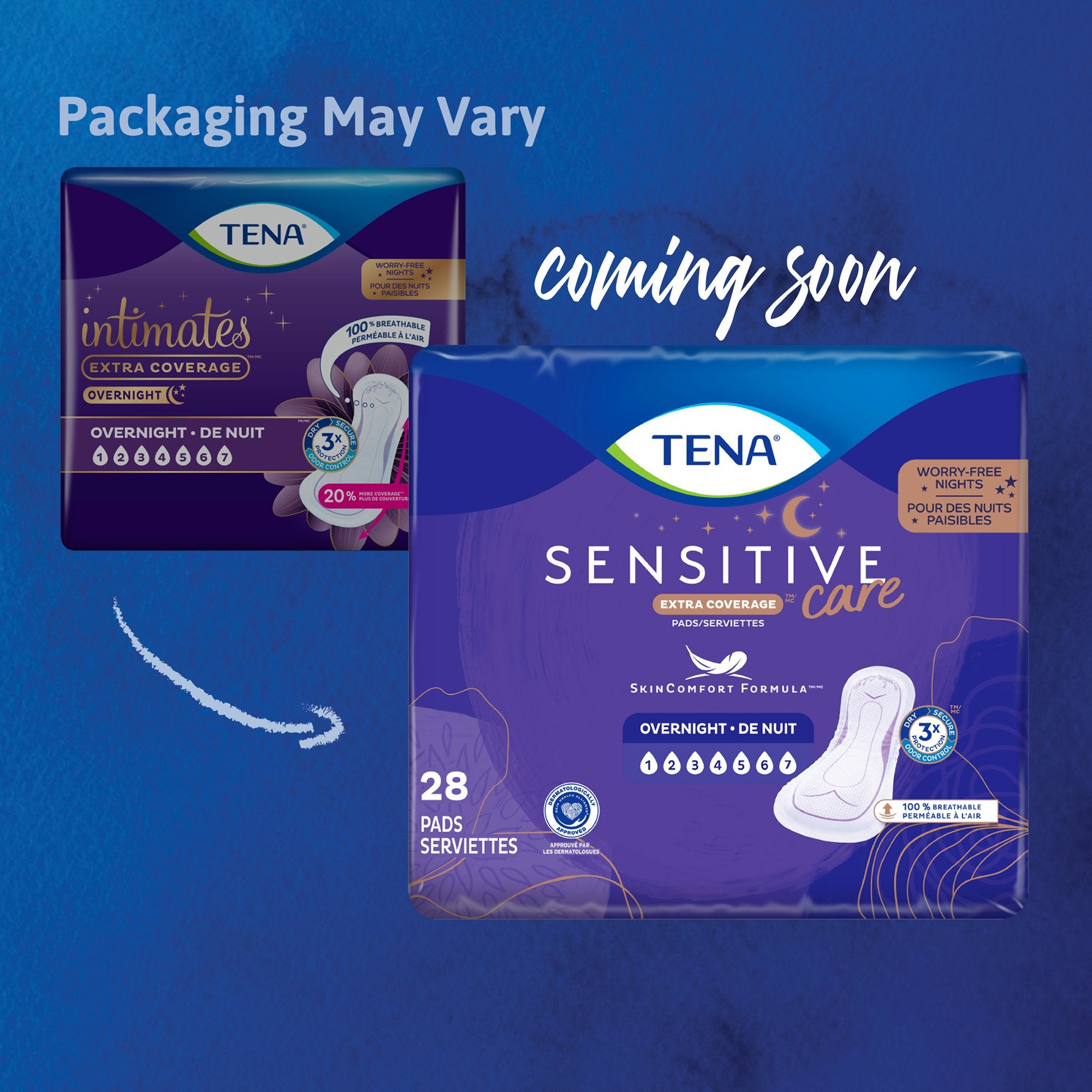 TENA® Sensitive Care Overnight Bladder Control Pads