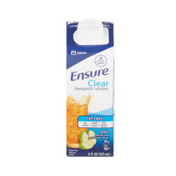 Ensure Clear Therapeutic Nutrition Apple Flavor Liquid 8 oz. Reclosable Carton