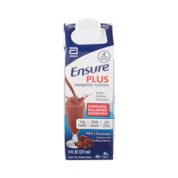 Ensure Plus Therapeutic Nutrition Milk Chocolate Flavor Liquid 8 oz. Reclosable Carton