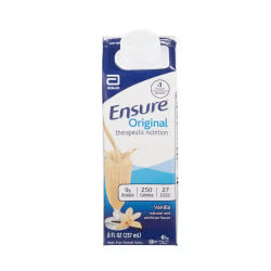 Ensure Original Therapeutic Nutrition Shake Vanilla Flavor Liquid 8 oz. Reclosable Carton