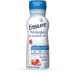Ensure Pre-Surgery Clear Carbohydrate Drink Strawberry Flavor Liquid 10 oz. Bottle