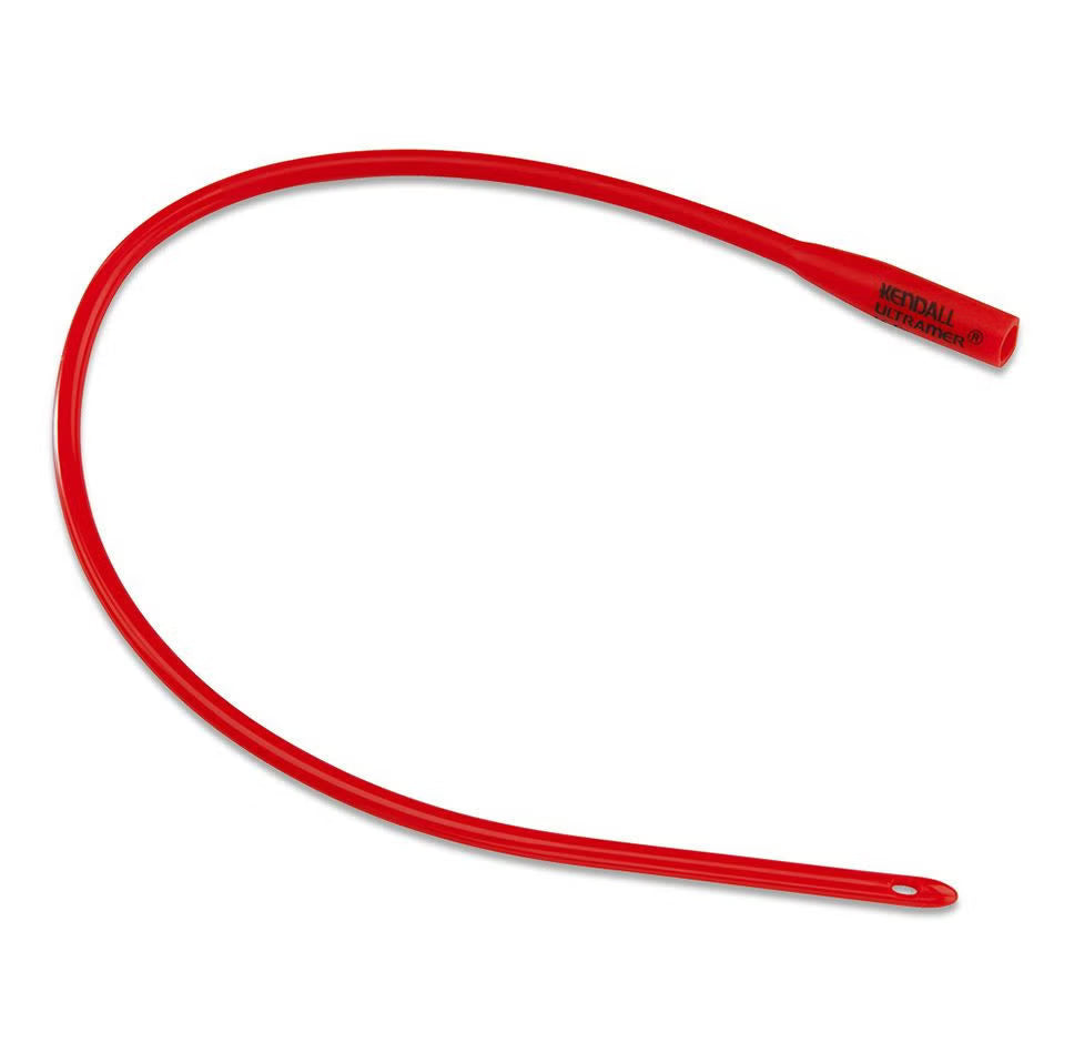 Kendall Dover™ Robinson Red Rubber Urethral Catheter 16 inch Length