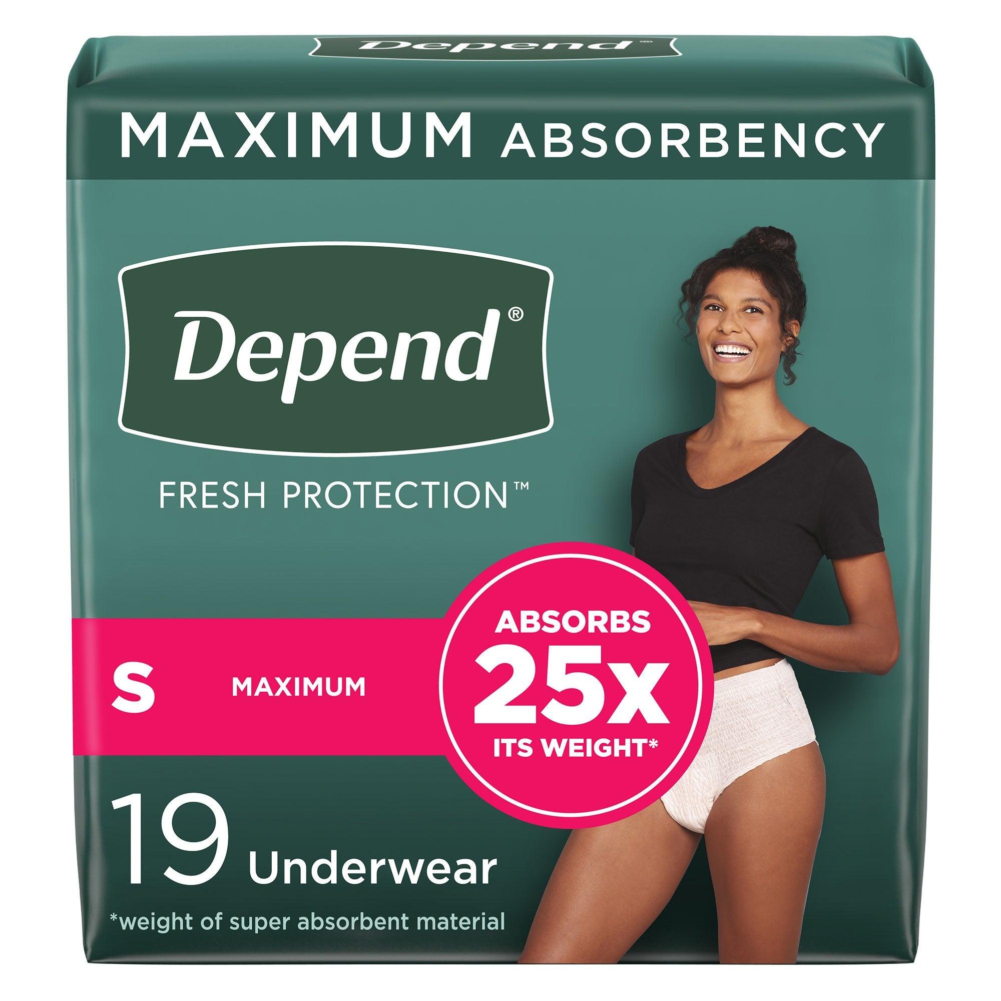 Depend® Fresh Protection Female Underwear with Maximum Protection