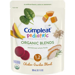 Compleat Pediatric Organic Blends Chicken-Garden Flavor 10.1 oz. Pouch Liquid