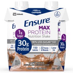 Ensure Max Protein Nutrition Shake Cafe Mocha 11 oz. Reclosable Carton