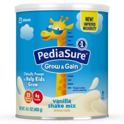PediaSure® Grow & Gain Shake Mix Vanilla Flavor 14.1 oz. Can Powder