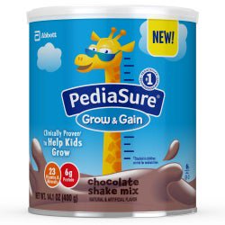 PediaSure® Grow & Gain Shake Mix Chocolate Flavor 14.1 oz. Can Powder
