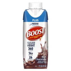 Boost Plus Rich Chocolate Flavor Liquid 8 oz. Bottle
